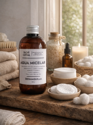 AGUA MICELAR DE ROSAS. DESMAQUILLANTE